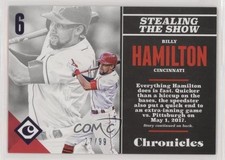 2017 Panini Chronicles Purple 27/99 Billy Hamilton #68 y0i