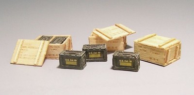Plus Model 420 - 1:35 Lasercut US  wooden ammunition boxes - Vietnam