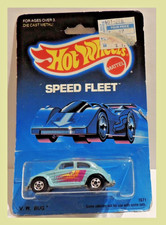 1989 Hot Wheels Speed Fleet Turquoise 1966 VW Bug #7671***No "NEW MODEL” on card