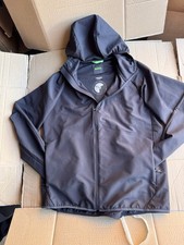 Image of Hugo Boss Urbanex Jacket Black XXL Mens Hooded Full Zip Water Resistant Coat