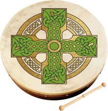 Waltons Cloghan Kreuz - irischer 8" Bodhran und Schl&auml;ger
