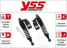 Yamaha XJR 1200 1995-1998 [YSS Black Twin Top Line Piggyback Suspension Shocks]