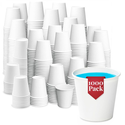 #ad 1000 Pack 3oz Small Paper Cups Mini Bathroom amp; Mouthwash Cups Hot Coffee C... $58.34