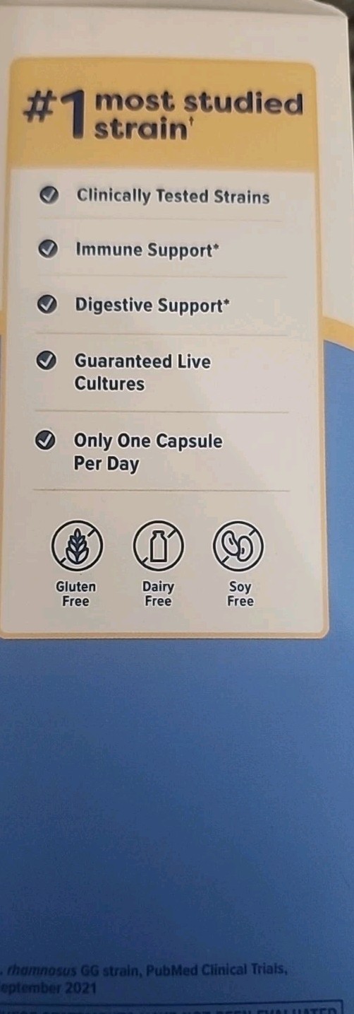 Renew Life EXTRA CARE 50 Billion CFU Digestive Probiotic  30 capsule 10/2025