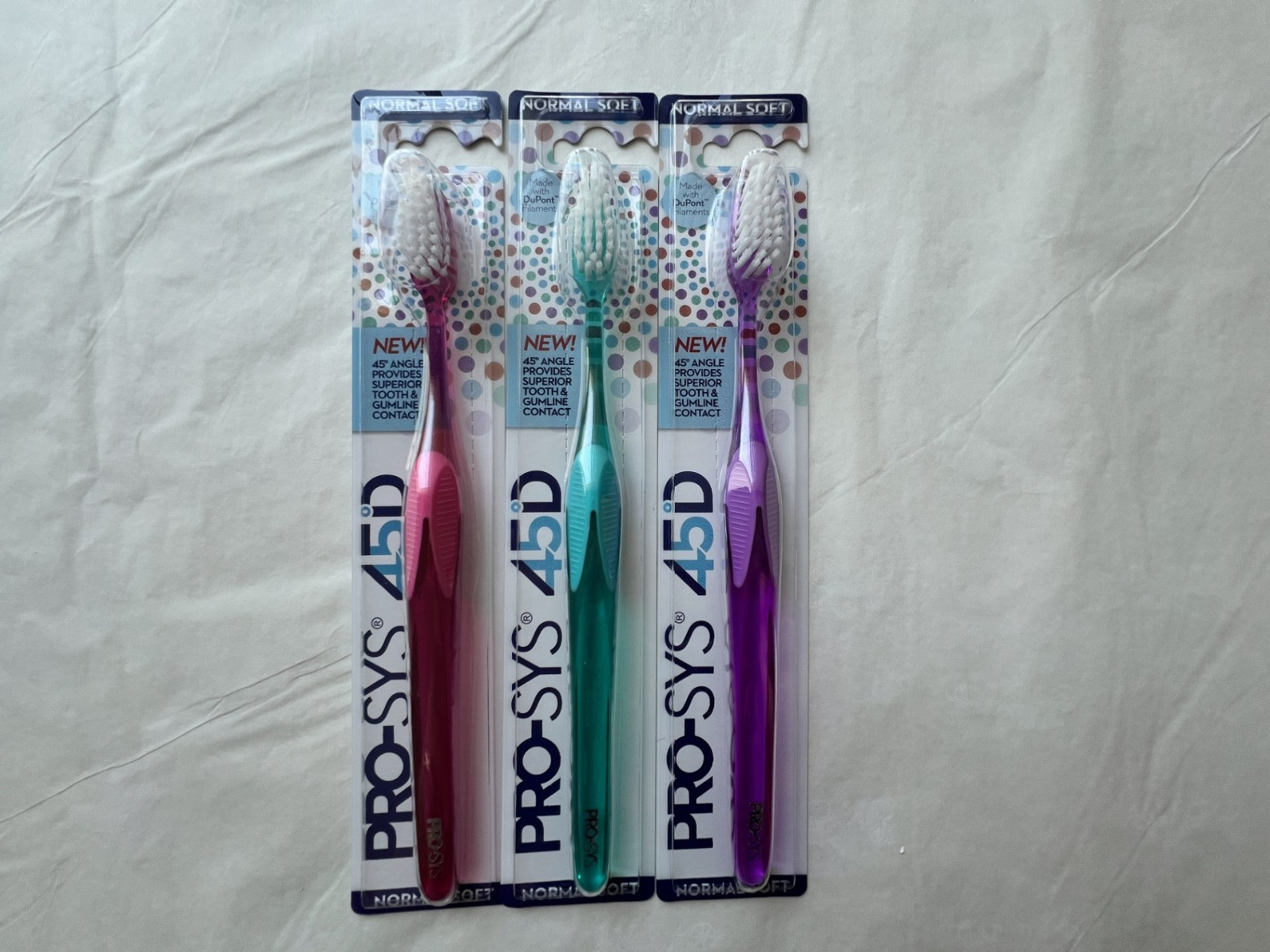 New Benco Dental Pro-Sys 45D Normal Soft Adult Toothbrush (L