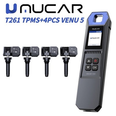 MUCAR T261 TPMS Tire Pressure Sensor Programming +4PCS MUCAR VENU 5 Sensor