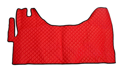 Red, Full Cover Eco Leather Floor Mats for Iveco Daily VI 2014+ Lefthdrive