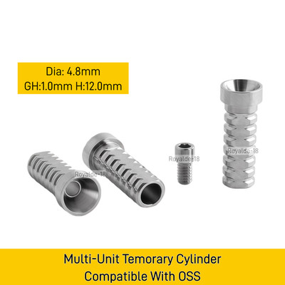 Dental Titanium Temporary Cylinder Multi Unit Tiny Screw  4.8 Compitible WithOss