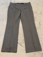 Ann Taylor Pants Womens 14 Gray Trouser Wool Blend Dress Slacks Office Career