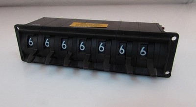 Digitran 28-R-65 B Code Indicating 7 Wheel Switch 5930-01-205-6980 0-6666666