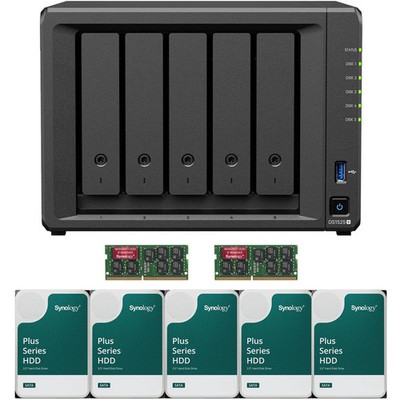 Synology DS1525+ 5-Bay 16GB RAM 40TB (5x8TB) Synology Plus Drives