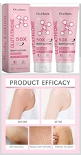 Glutathione 50x Tone Up Body Lotion 2PC Moisturizing All Over Body Lotion