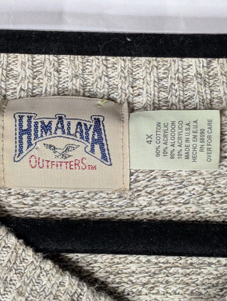 Suéter para hombre Himalaya talla 4X Foto 3 de 4