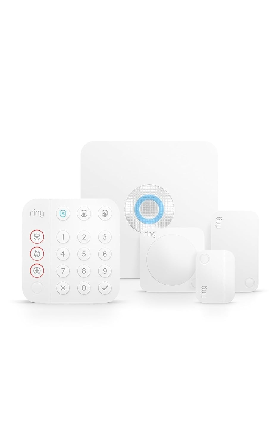 Ring Alarm 5-Piece Home Security Kit White - New In Box