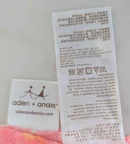 3 Stück Aden & Anais Standard Kleinkind Baumwolle Swaddle Decken Koralle, Gelb, Weiß - Bild 4 von 14