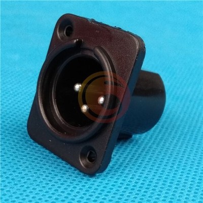 1PCS Panel Mount Male Chassis Socket Connector XLR 3 Pin NEW *cc