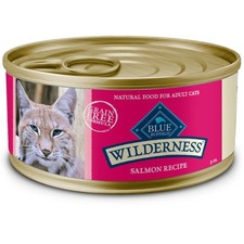 Blue Buffalo Wilderness Adult Cat Grain-Free Wet Food Salmon Paté 24x3oz Cans