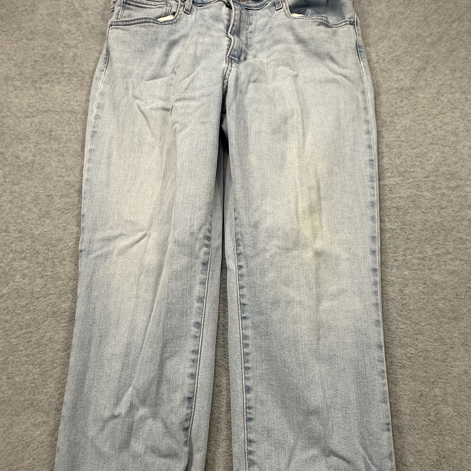 Levi’s 724 High Rise Straight Crop Jeans Women’s 32 Light Wash Raw Hem thumbnail 9