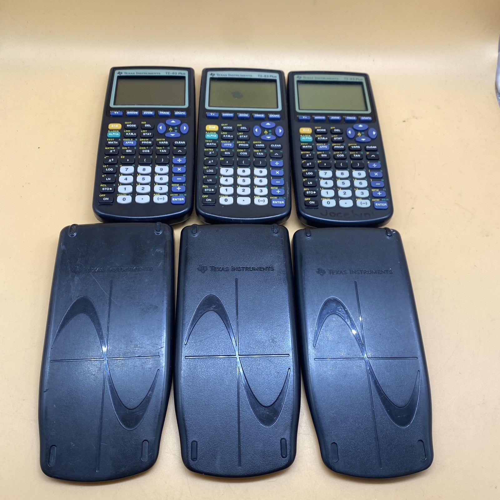 Lot of 5 Texas Instruments TI-83 Plus Not Working / For Parts