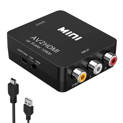 RCA AV to HDMI HD Converter Composite CVBS Video Adapter for Wii NES SNES Xbox