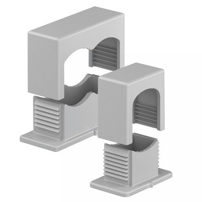 ISO Druckschelle für 1 - 2 Kabel Ø 6 - 16 mm Clipschelle Rohrschelle OZ060