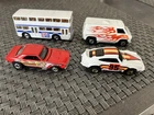 Hot Wheels blackwalls Pepsi double decker bus . 67 HK Camaro flames super Van