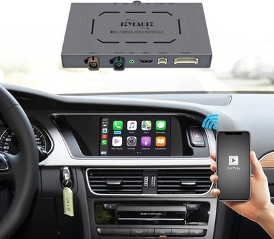 Wireless CarPlay Android Auto Audi OEM Fit 2010-16 A4 A5 Q5 MMI 2010-11 A6 A7 Q7