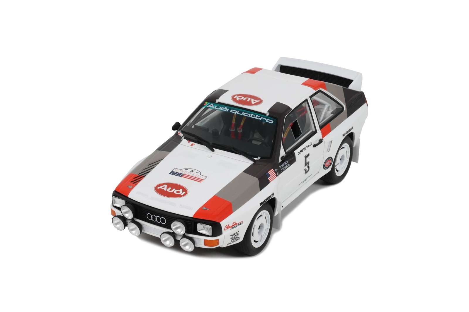 Audi Sport Quattro miniature 1/18 blanche OT1159 finition haute fidélité OttOmobile