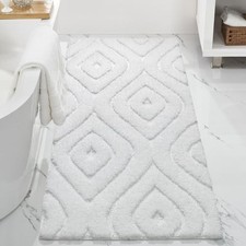 Bathroom Runner Rugs 24x60 White Large Bath Rugs Non Slip Soft Machine