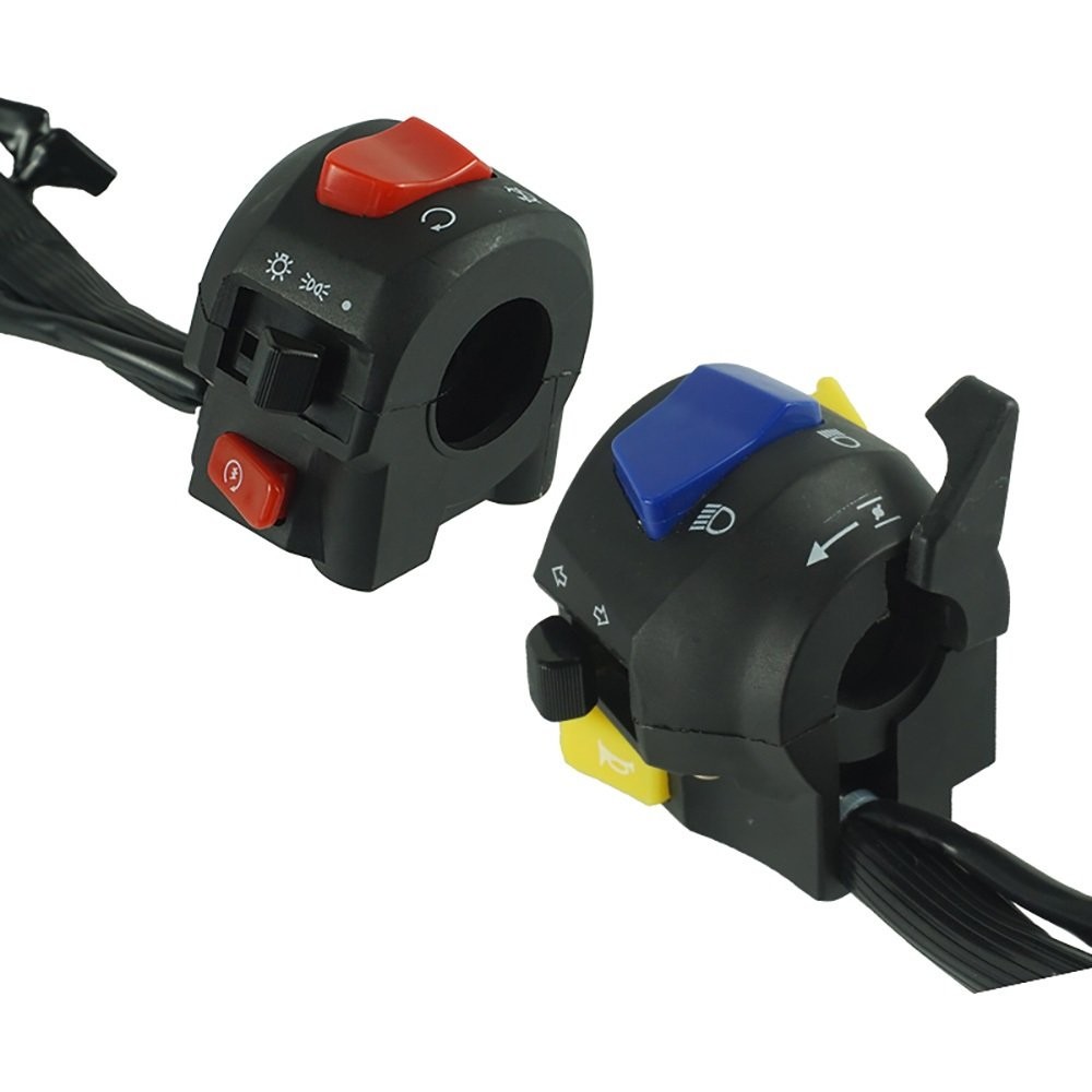 7/8" Motorcycle Handlebar Electrical  Control Switch for Horn Turn Signal Start