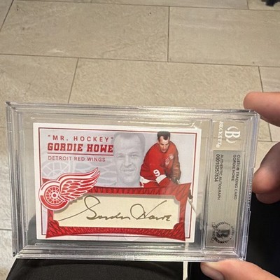 Reclaim Mr. Hockey Gordie Howe MH-GH Cut Auto BAS 00018257534 Red Wings