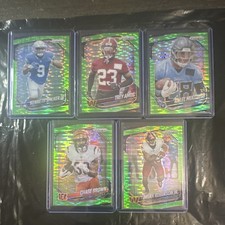 Panini Prizm Green Rookie 2025 5 Card Lot Walker Amos Mullings Brown Robinson