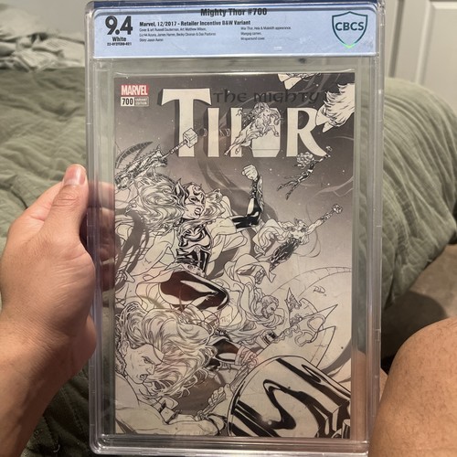 Mighty Thor #700 CGC 9.4 (2017) Sketch Wraparound Cover Marvel Comics