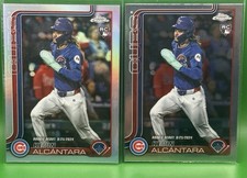 2x Lot of 2025 Topps Chrome Update Rookie Debut Kevin Alcantara Refractor & Base