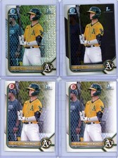 4 * MAX MUNCY * 2022 1ST BOWMAN CHROME MOJO REFRACTOR + CHROME BASE RC LOT