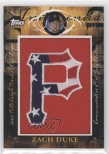 2010 Topps Jumbo Packs Manufactured Hat Logo Relic 34/99 Zach Duke #MHR-318 9d1