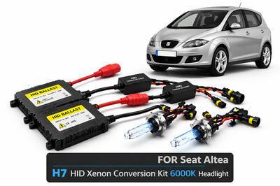 FOR Seat Altea H7 HID Xenon Conversion Kit 6000K 55W 12V Headlight Bulbs 2004-20