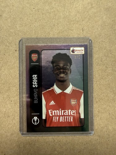 Topps 22-23 UEFA Merlin 98 Heritage Arsenal Bukayo Saka # /5 SSP