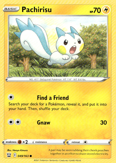 Pachirisu 049/163 Common Regular SWSH05: Battle Styles NM