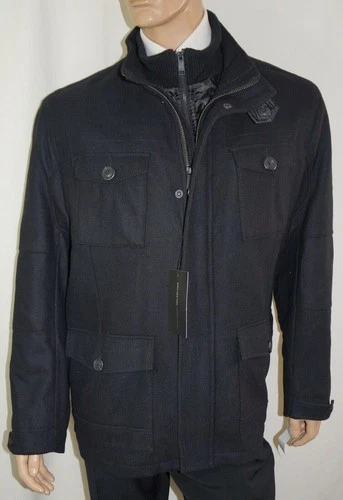 ANDREW MARC NEW Travis Jacket - Men XL Black Wool NWT - product listing photo