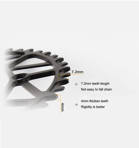 Plato redondo ancho estrecho Litepro 50T 52T 54T 56T 58T 130BCD para bicicleta plegable de carretera - Imagen 8 de 14