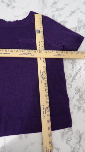 Pendleton Sweater Purple 100% Merino Wool Magic Wash Merino Pocket New Size S - Picture 8 of 16