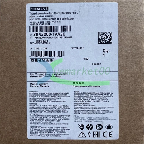 1PCS NEW Siemens 3RN2000-1AA30 Thermistor motor protection relay