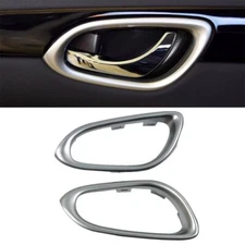 1 Pair Front Inner Interior Door Handle Bezel Trim For Nissan Sentra 2013-2019