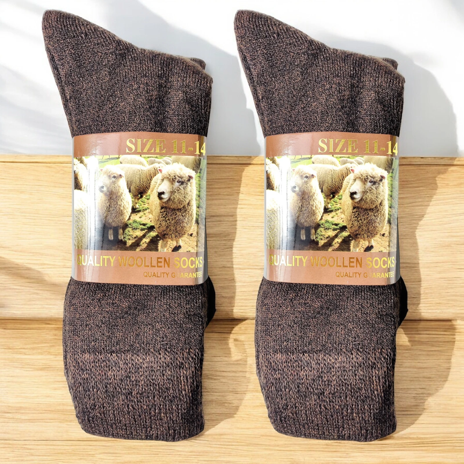 6 PAIRS 11-14 Brown WOOL BLEND Loose Top Socks Medical Diabetic Dress Work
Opens in a new window or