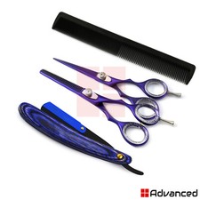 Professional Hair Cutting Scissors Thinning Hairdressing Set Trimming Razor Kit