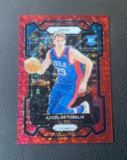 2023-24 Prizm Azuolas Tubelis #283 76ers RC Basketball Fast Break Red /100