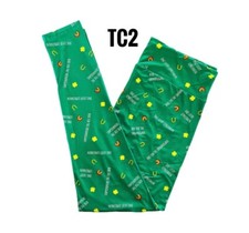 TC2 LuLaRoe Leggings ST. PATRICK'S DAY Rainbow Horseshoe Fits 18/24