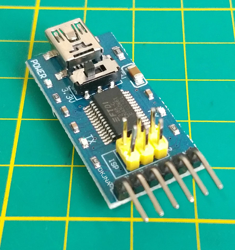 FTDI Serial Adapter FT232RL FT232 TTL 5V 3.3V USB UART for ESP8266 Arduino Blue - Image 2 of 4