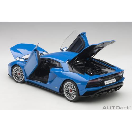 1:18 AUTOART Lamborghini Aventador S 2017 Blue Nila AA79134 Model - Picture 4 of 11